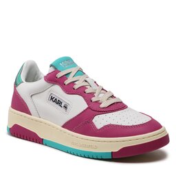 KARL LAGERFELD Laisvalaikio batai KARL LAGERFELD KL63021 White Lthr W/Pink