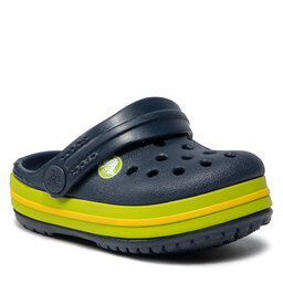 Crocs Παντόφλες Crocs Crocband Clog K 204537 Navy/Volt Green