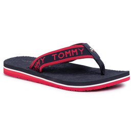 Tommy Hilfiger Flip flop Tommy Hilfiger Th Embossed Flat Beach Sandal FW0FW04805 Rwb 0KP