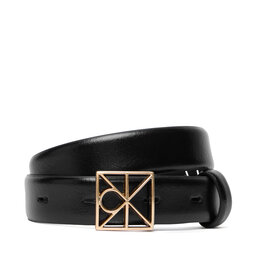 Calvin Klein Cintura da donna Calvin Klein Emblem Buckle 25Mm Fixed Smooth LV04F7072G Nero
