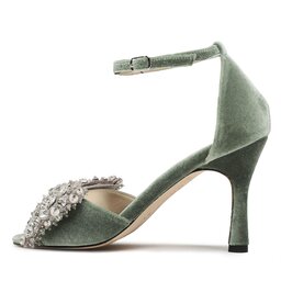 

Босоніжки Custommade Ashely Crustal Bow 999620046 Turf Green 314, Зелений