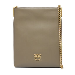 PINKO Handtasche PINKO Flat Satchel AI 25-26 PCPL 105352 A0QO Grau