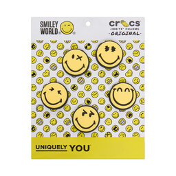 Crocs Schuhverzierung Crocs Smileyworld 5Pck 10015113 Bunt