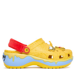 Crocs Şlapi Crocs Disney Winnie The Pooh Classic Platform Clog 211092 Galben