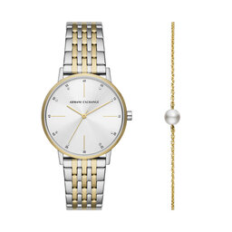 Armani Exchange Pulkstenis Armani Exchange AX7156SET Sudraba