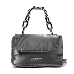 Calvin Klein Rankinė Calvin Klein Linked Xbody Metallic K60K608743 Dark Silver 0IO