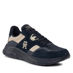 Tommy Hilfiger Tenisice Tommy Hilfiger Modern Runner Lth Mix FM0FM04878 Desert Sky DW5