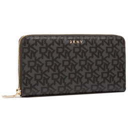 DKNY Portofel Mare de Damă DKNY Bryant-New Zip Arou R831J658 Bk Logo/Bk XLB
