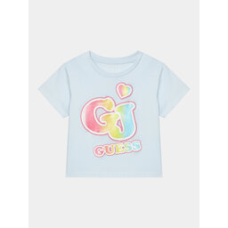 Guess Guess Camiseta K4RI28 K8HM0 Celeste Boxy Fit