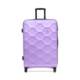 Lasocki Голям твърд куфар Lasocki WAL-L-02PURPLE-ABS-04 Виолетов
