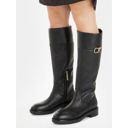 

Чоботи Calvin Klein Rubber Sole Knee Boot W/Hw HW0HW01689 Ck Black BEH, Чорний