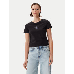 Calvin Klein Jeans Calvin Klein Jeans T-Shirt Gradient Monologo J20J225252 Schwarz Slim Fit