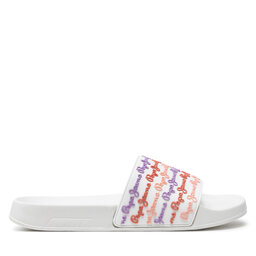 Pepe Jeans Чехли Pepe Jeans Slider Set W PLS70145 Бял