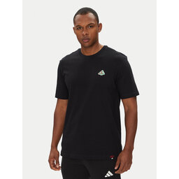 adidas adidas Marškinėliai Mini Pizza Graphic JM6483 Juoda Regular Fit