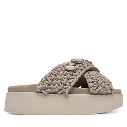Inuikii Pantoletten Inuikii Woven Stones Platform 1004.005.0043 Hellgrau