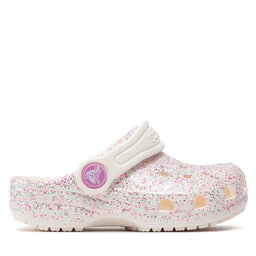 

Шльопанці Crocs Classic Glitter Clog T 206992 Oyster, Білий