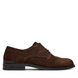 Tommy Hilfiger Nizki čevlji Tommy Hilfiger Corporate Derby FM0FM05582 Rjava