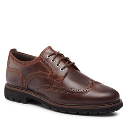Clarks Halbschuhe Clarks Batcombe Far 261734397 Datk Tan Leather