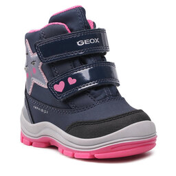 Geox Vinterskor Geox B Flanfil G.B Abx A B163WA 050FU C4268 M Navy/Fuchsia