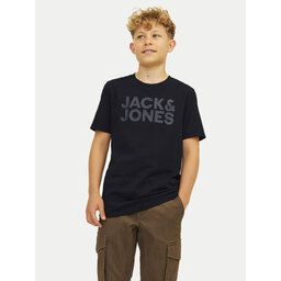Jack&Jones Junior Jack&Jones Junior T-Shirt Corp Logo 12152730 Μαύρο Regular Fit