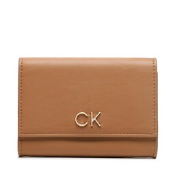 

Мале жіноче портмоне Calvin Klein Re-Lock Bifold & Cardholder Sm K60K611092 Brown Sugar GQ4, Коричневий