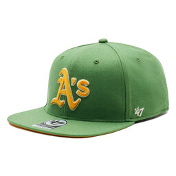 47 Brand Șapcă 47 Brand MLB ASG Oakland Athletics Sure Shot Under 47 CAPTAIN BAS-SRSUC918WBP-FF87 Fatigue Green