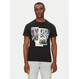 Guess Guess T-shirt M5GI04 I3Z14 Crna Slim Fit