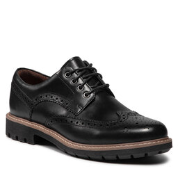 Clarks Halbschuhe Clarks Batcombe Wing 261271927 Black Leather