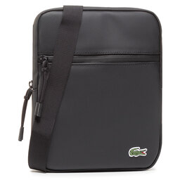 Lacoste Umhängetasche Lacoste M Flat Crossover NH3308LV Schwarz