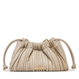 Calvin Klein Ročna torba Calvin Klein Plisse Mini Drawstring Bag LV04F3077G Écru