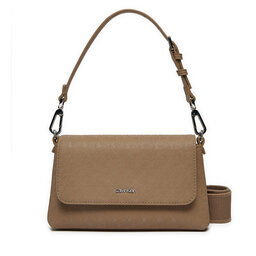 Calvin Klein Handtasche Calvin Klein Ck Must Dbl Strap Mini Bag_Mono K60K613088 Braun