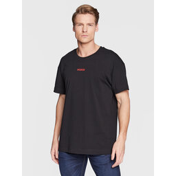 HUGO Hugo Футболка Linked 50480246 Чорний Regular Fit