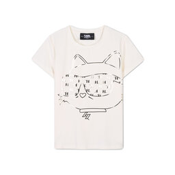 Karl Lagerfeld Kids Karl Lagerfeld Kids Marškinėliai Z30447 D Écru Regular Fit