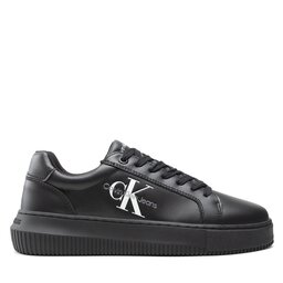 

Снікерcи Calvin Klein Jeans Chunky Cupsole Laceup Mon Lth Wn YW0YW00823 Triple Black 0GT, Чорний