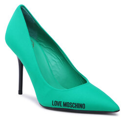 LOVE MOSCHINO Pantofi cu toc subțire LOVE MOSCHINO JA10089G1GIM0850 Verde