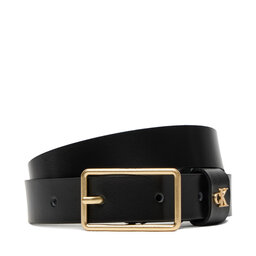 Calvin Klein Ženski pas Calvin Klein Square Buckle Ck Loop 25Mm LV04F7050G Črna