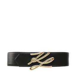 KARL LAGERFELD Moteriškas Diržas KARL LAGERFELD 226W3154 Black/Gold