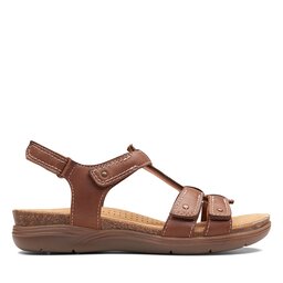 

Босоніжки Clarks April Cove 26170511 Dark Tan Lea, Коричневий