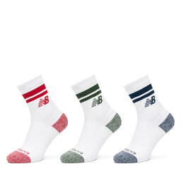 New Balance Calcetines largos New Balance Active Lifestyle Striped Crew LAS35210AS1 Blanco