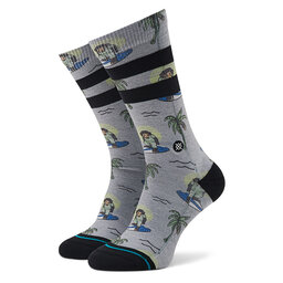 Stance Calcetines altos unisex Stance Surfing Monkey A556A21SMK Grey