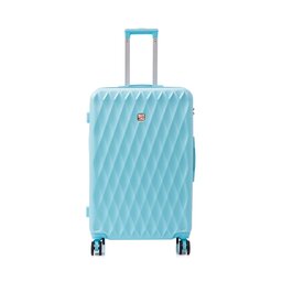 Semi Line Μεσαία Βαλίτσα Semi Line T5723-3 Γαλάζιο