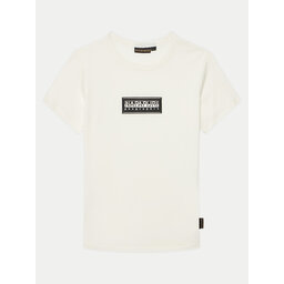 Napapijri Napapijri T-Shirt Chamois NP0A4ILE D Weiß Regular Fit
