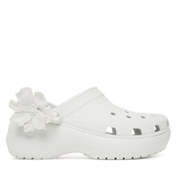 Crocs Klapki Crocs Classic Bouquet Platform Clog 211292 Biały