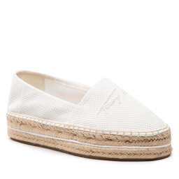 Tommy Hilfiger Espadrilles Tommy Hilfiger Th Textured Flatform Espadrille FW0FW06433 Ecru YBL