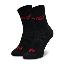 

Набір 3 пар високих чоловічих шкарпеток Salomon Active 3P 16025 2707 N32 Black/Red, Чорний