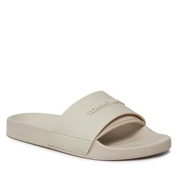 Tommy Jeans Pantoletten Tommy Jeans Tjw Pool Slide Seasonal EN0EN02432 Bleached Stone AEV