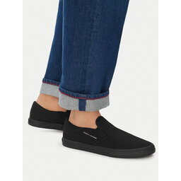 Tommy Hilfiger Sneakers aus Stoff Tommy Hilfiger Vulc Core Slip On FM0FM05689 Schwarz