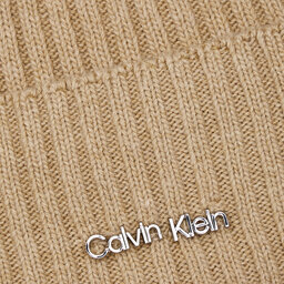 

Шапкa Calvin Klein Ck Must Logo Beanie K60K611401 Silver Mink PFA, Сірий