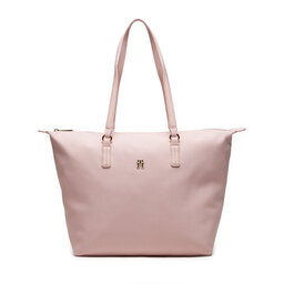 Tommy Hilfiger Bolso Tommy Hilfiger Poppy Canvas Tote AW0AW15983 Rosa