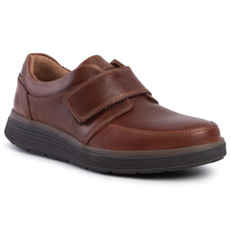 Clarks Halbschuhe Clarks Un Abode Strap 261369877 Dark Tan Lea